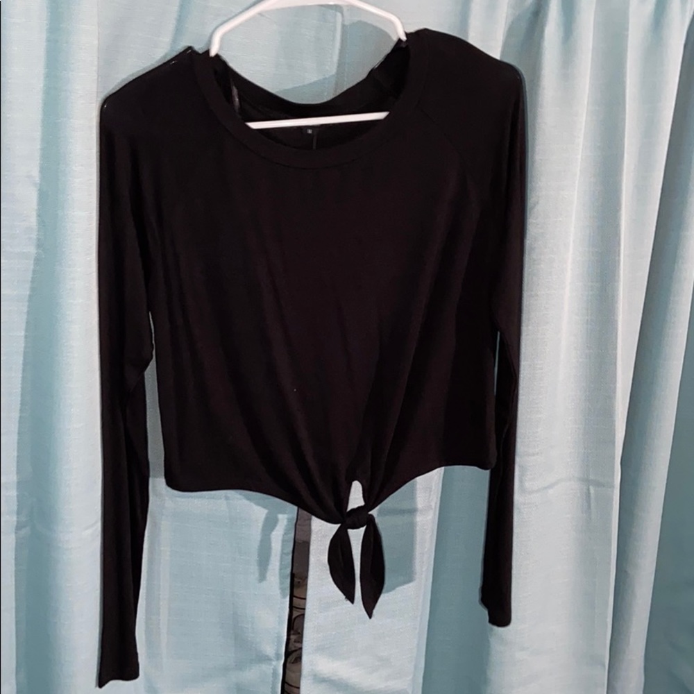 Ambiance tied in the front shirt